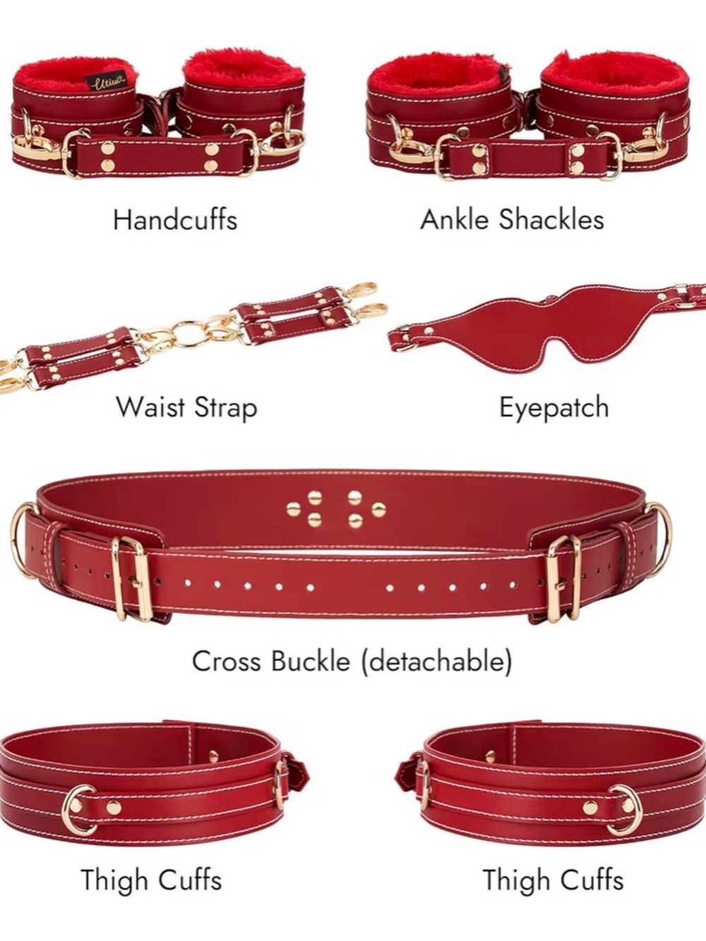 Adjustable 6-Piece Set - Red Multi-Piece Kit